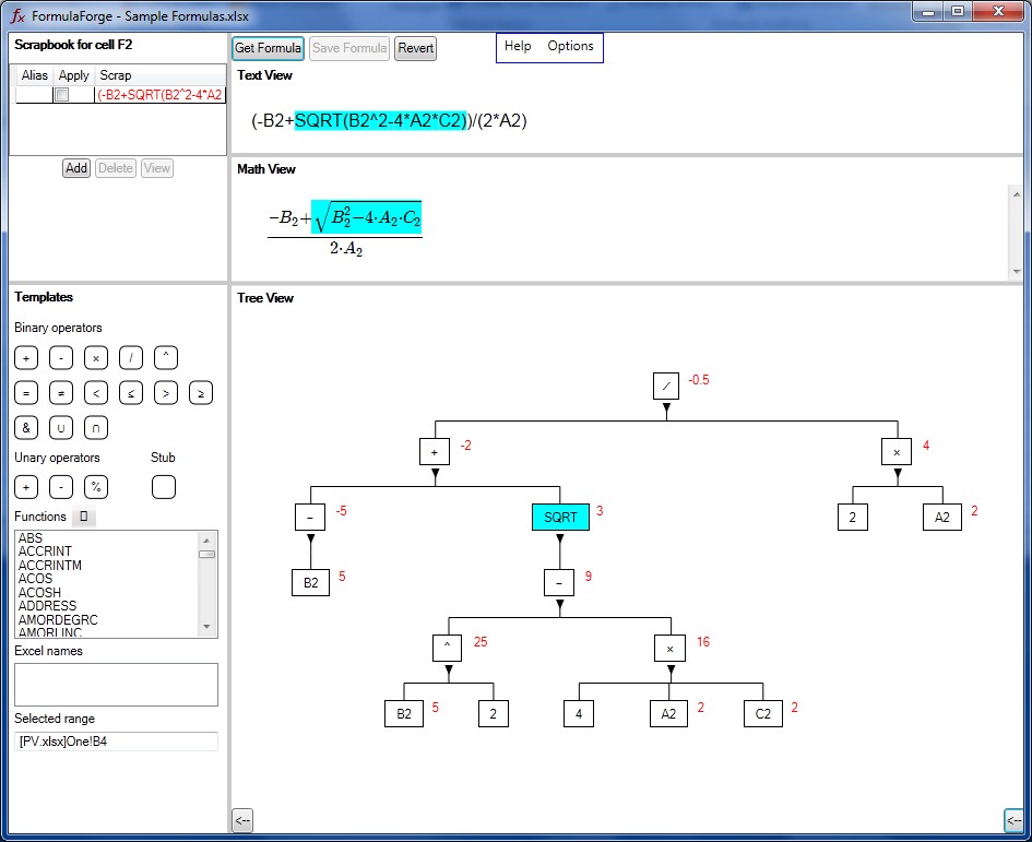 Formula Forge Editor